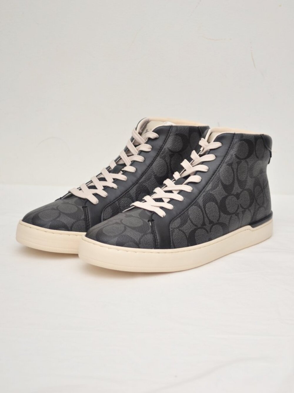 Coach Clip High Top BNIB Size 10.5 Black/Grey/White BNIB